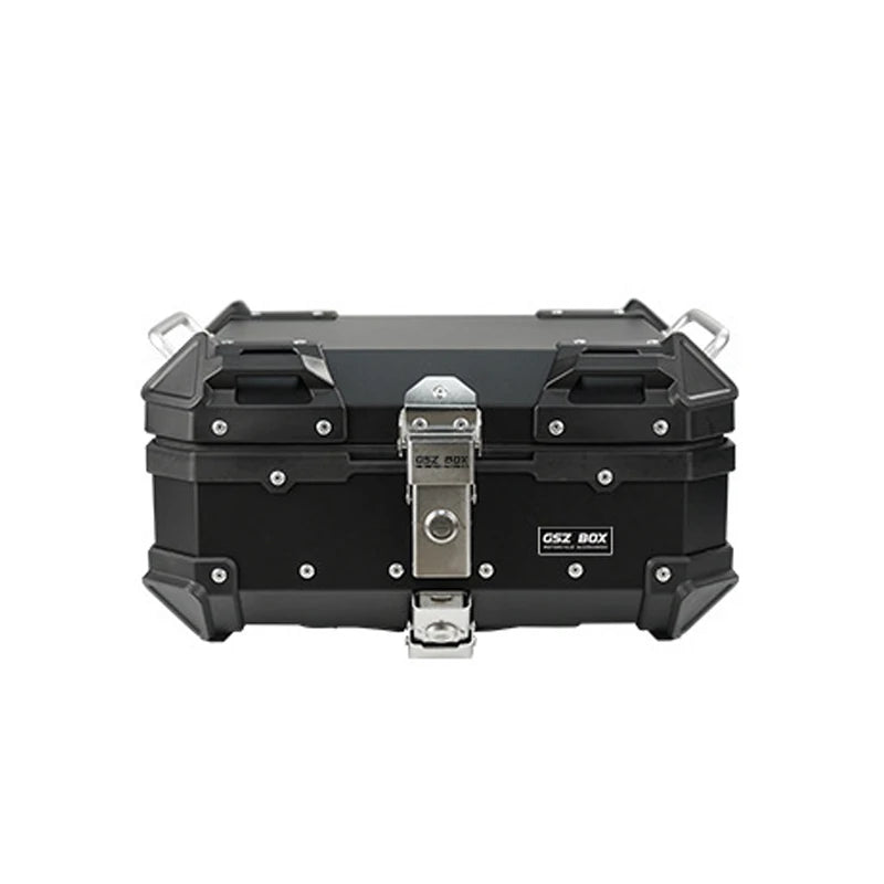 22L Motorcycle Universal Rear Top Case Moto Luggage Storage Tail Box Waterproof Motorcycle Trunk Key Lock Tool box Aluminum
