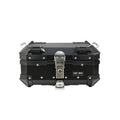 22L Motorcycle Universal Rear Top Case Moto Luggage Storage Tail Box Waterproof Motorcycle Trunk Key Lock Tool box Aluminum