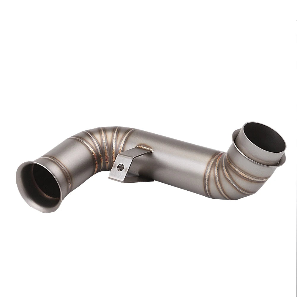 Motorcycle Exhaust Middle Link Pipe Escape Moto Muffler Slip On For 800NK 790 890 Adventure R Rally 2018-2022
