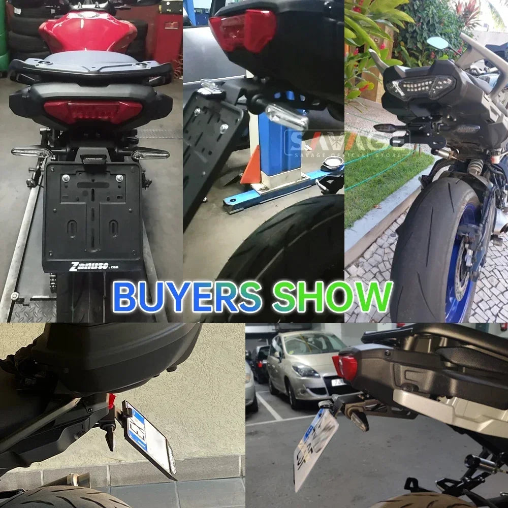 License Plate Holder For YAMAHA MT09 Tracer 900/9/GT 9GT MT07 Tracer 700 7 FJ09 Motorcycle Tail Tidy Fender Eliminator LED Light