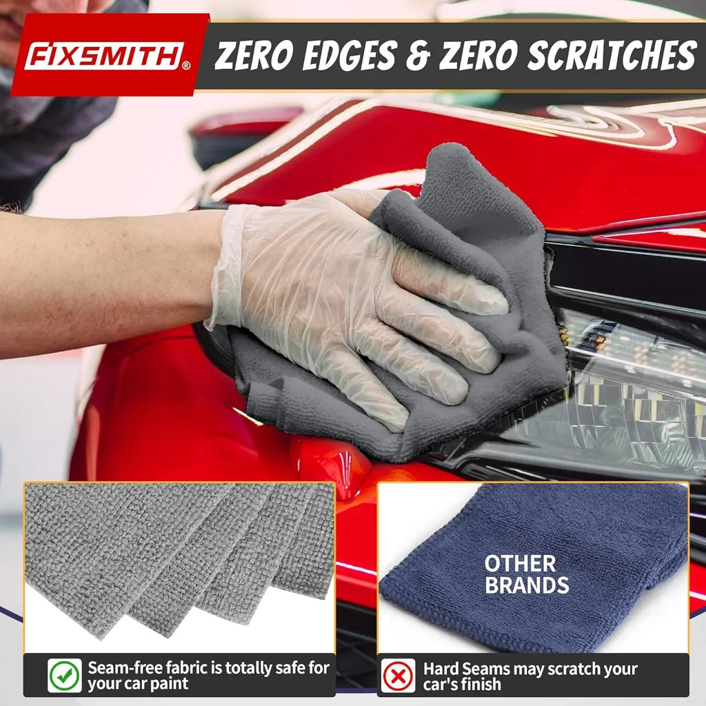 Thicken Microfiber Cleaning Cloths Lint Free Motorcycle Cleaning Towel Cloths Reusable Cleaning Towels Absorbent for Car Window