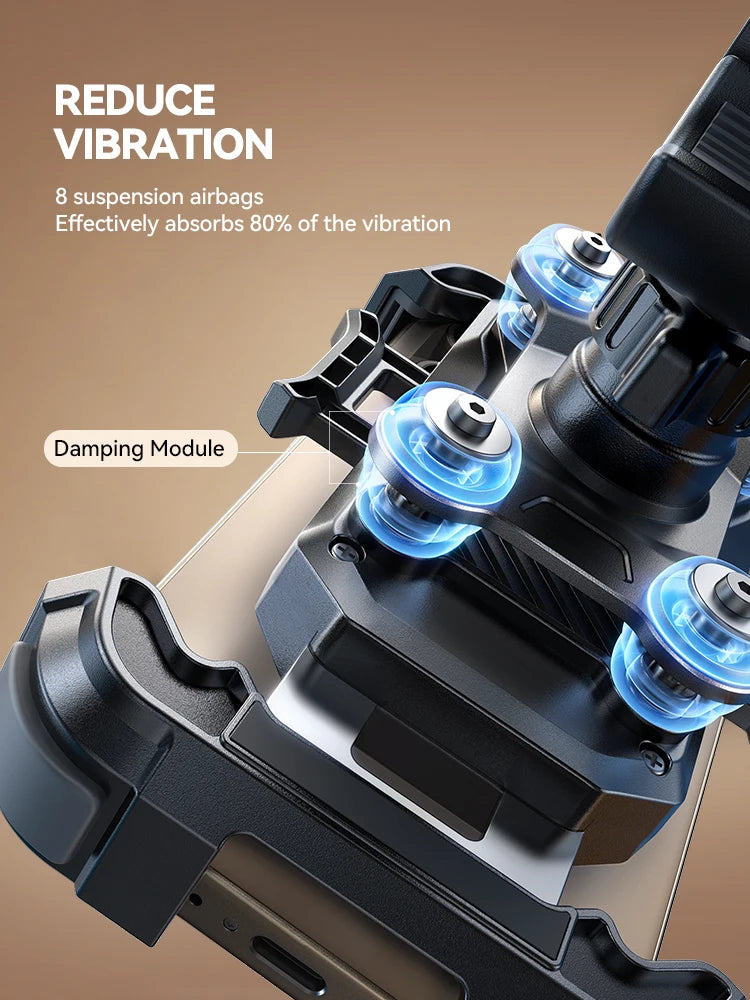 Joyroom Motorcycle Phone Mount Anti Vibration Phone Holder for Motorcycle Handlebar Bike Phone Mount for 4.7-7” Phone JR-ZS498