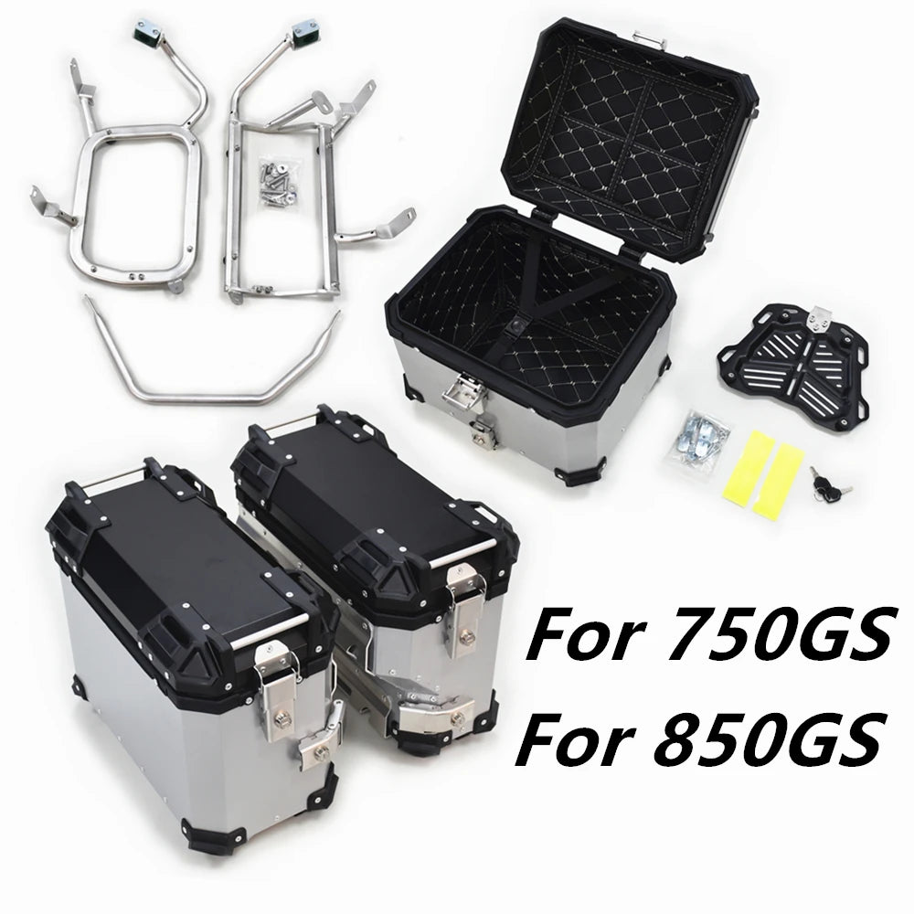 Motorcycle Storage Moto Trunk Rear Helmet Topcase Accessory For BMW F750GS F850GS Side Case Top waterproof Luggage Box Bag