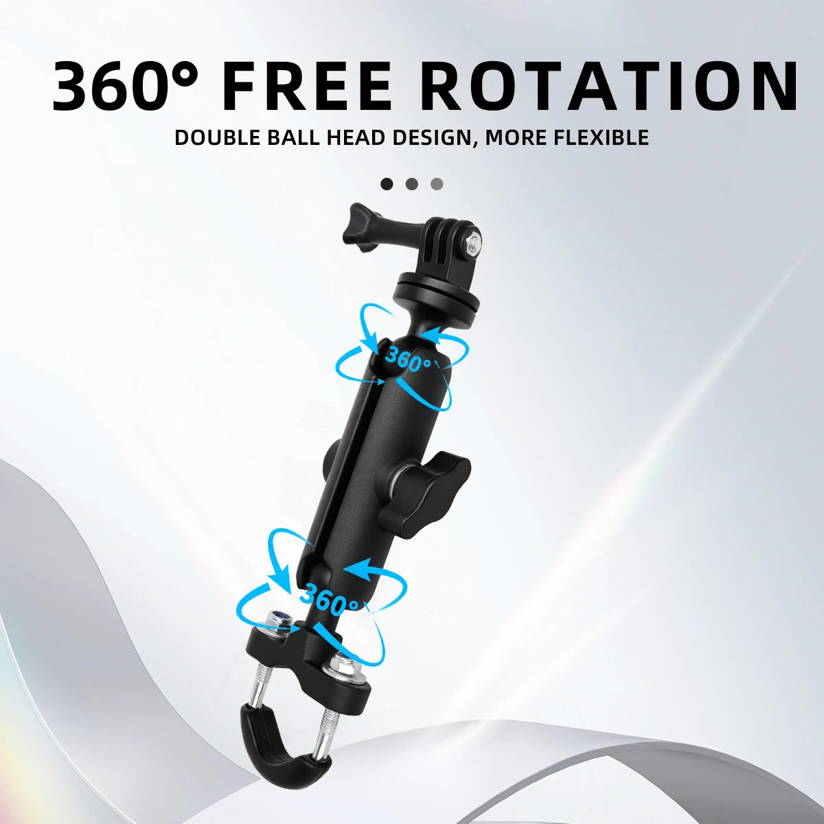 Motorcycle Bicycle Sports Camera Phone Holder Handlebar Mirror Mount Bracket For GoPro/DjI/Insta 360 Action Cameras/Phones