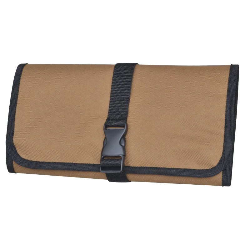 Oxford Cloth Roll Portable Pouch Bag Wrench Tool Foldable Spanner Hammer Camping Pocket Tool Storage Bag Toolkit
