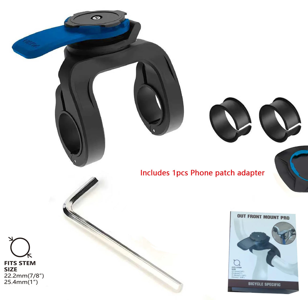 Motorcycle Phone Mount Anti-Vibration Dampener Heavy Duty Secure Grip Phone Holder for Adventure Bike Dirt Bike Harley Offroad