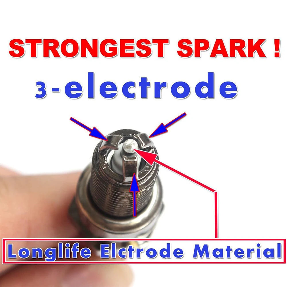 High Performance Racing Ignition Coil Electrode Spark Plug For GY6 50cc 150cc 125cc 150cc Chinese ATV Moped Scooter ATV Go Kart