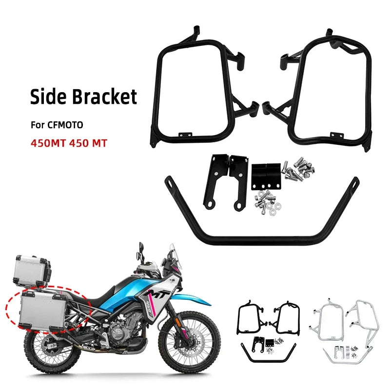 Fit For CFMOTO 450MT 450-MT Motorcycle Side bag Bracket Top Box Side Panniers Bracket Luggage Saddlebag Toolbox Support