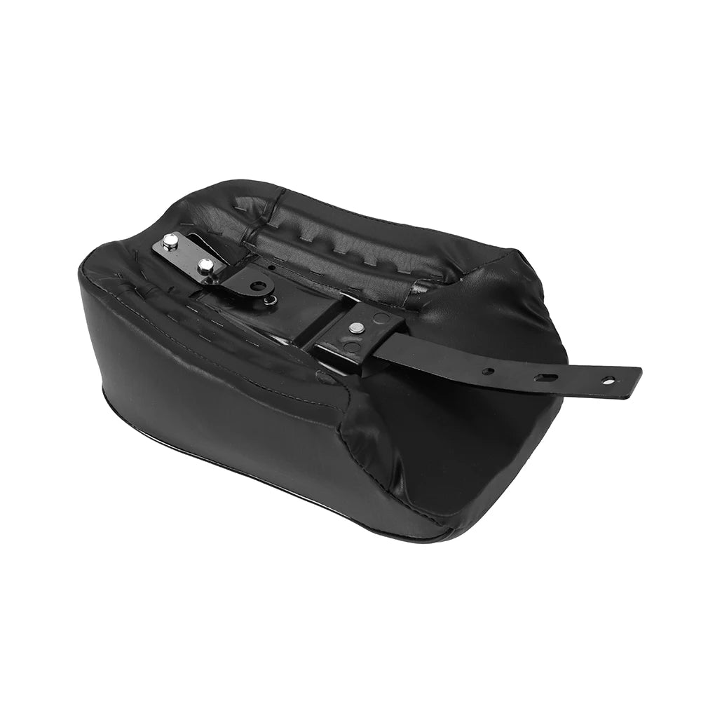 Motorcycle Black Rear Passenger Seat Pillion Cushion PU Leather For Harley Sportster Iron 883 XL883N 2016-2022