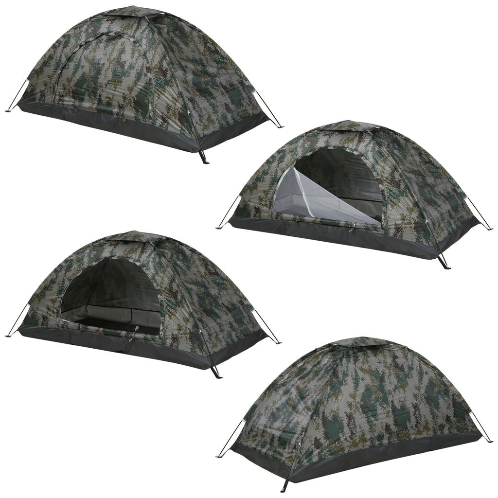 Ultralight Camping Tent Single Layer Portable Hiking Tent Anti-UV Coating UPF 30+ for Outdoor Beach Fishing Traveling Supplies