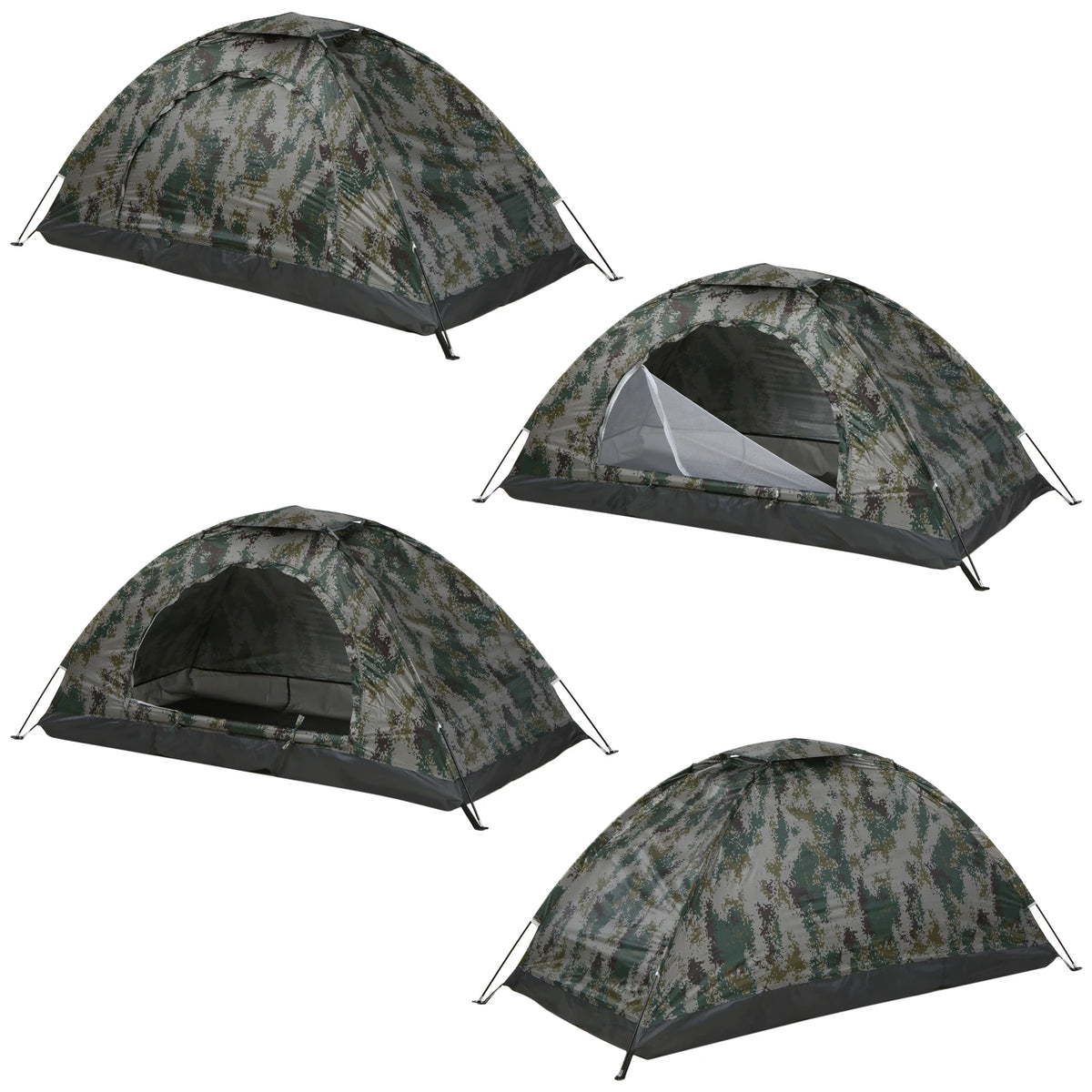 Ultralight Camping Tent Single Layer Portable Hiking Tent Anti-UV Coating UPF 30+ for Outdoor Beach Fishing Traveling Supplies