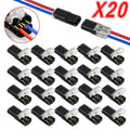 20/30/50/100 D2 Quick Wire Connector Solderless Push-in Terminal Block Electrical Cable Splice Connector for Home DIY Automotive