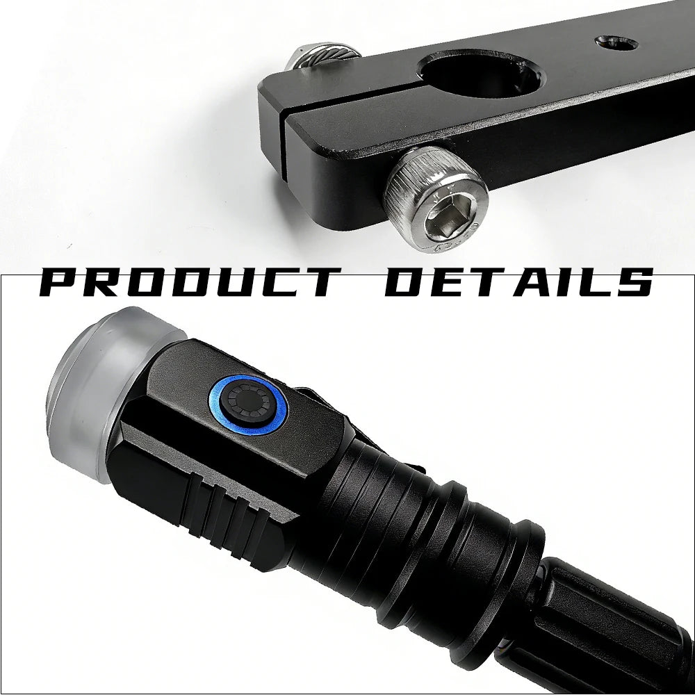 Thickened Aluminum Alloy Telescopic Flagpole for Motorcycle Travel Car Riding - Lengthened Durable Equipment