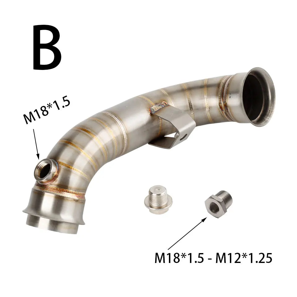 Motorcycle exhaust link pipe For KTM DUKE 790 890 790 ADV 890 ADV For CF MOTO 800NK 800MT norden 901 2022-2026