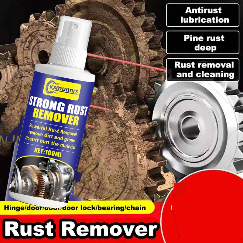 Motorcycle Strong Rust Remover for Metal steel 450ML Tough Rust Removal Strong Rust Removal Lubricant Anti Rust Spray Stain