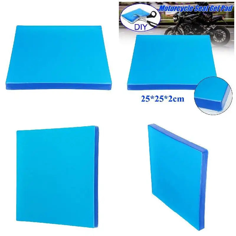 Motorcycle Seat Gel Pad Seat Cushion Shock Absorption Mats Reduce Fatigue Comfortable Soft Cushion Cool DIY Pad Motorbike Seat