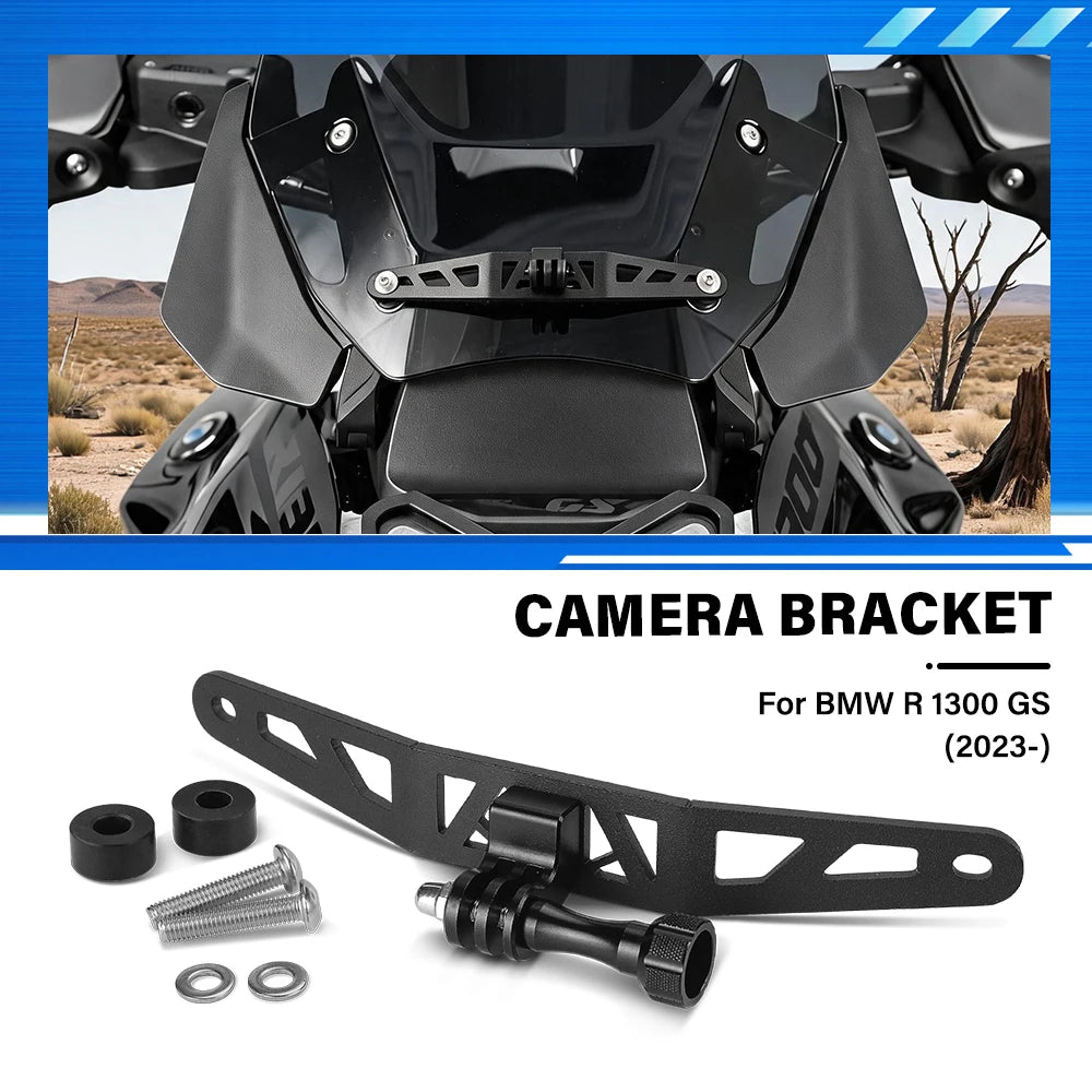 FOR BMW R 1300 GS R 1300GS R1300 GS 2023- Motorcycle Windscreen GoPro Bracket CAMERA BRACKET Driving Recorder Holder