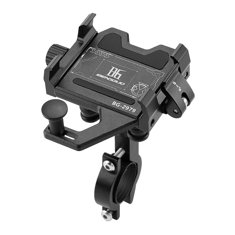 Quick Mount Secure Lock Bicycle Handlebar Phone Mount Metal Motorcycle Scooter MTB Bike Handlebar Phone Holder GPS Brackets