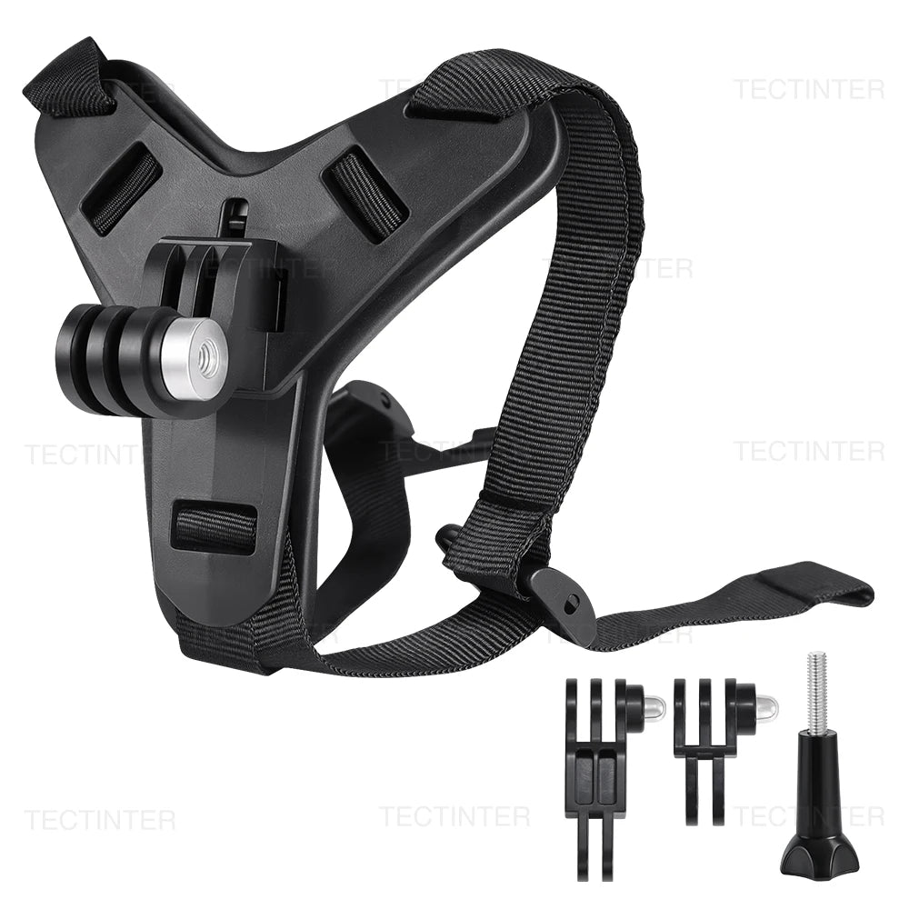 Motorcycle Helmet Chin Mount Strap for GoPro Hero DJI Osmo Insta360 SJCAM Bracket Holder for Action Sports Camera Accessories