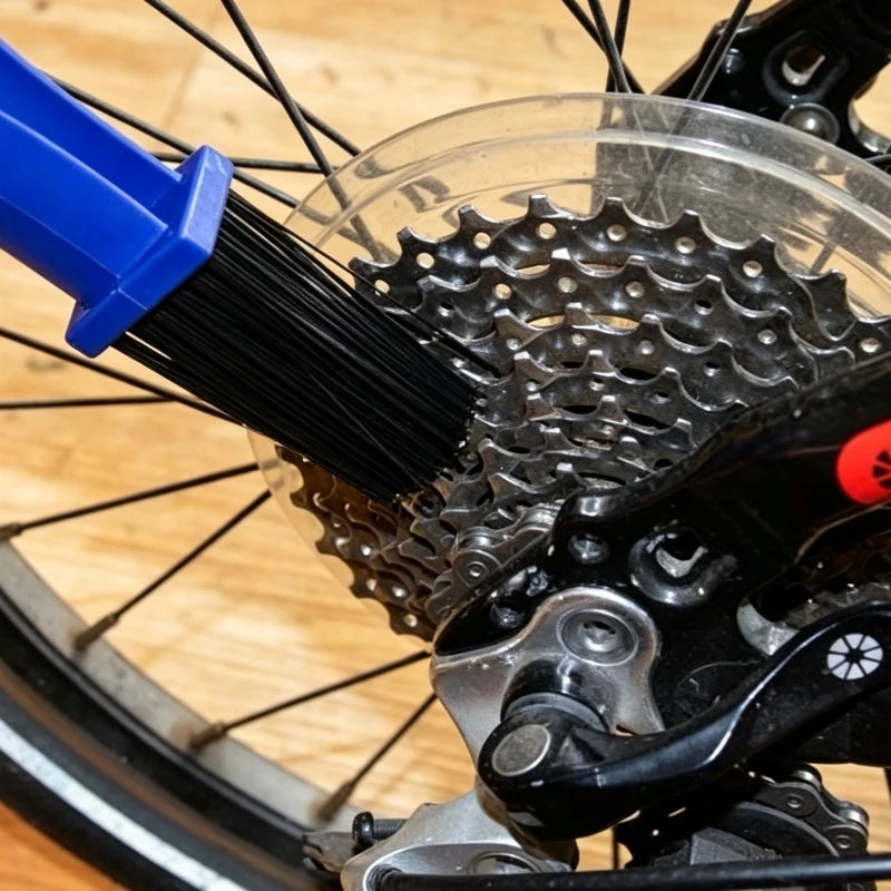 5Pcs Motorcycle Chain Brush Cleaner Set Plastic Bicycle Moto Chain Maintenance Outdoor Scrubber Road Care Tools