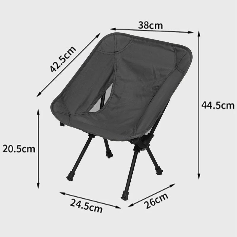 Ultralight Portable Folding Chair Outdoor Camping Detachable Fishing Chair Gardren Furniture Beach BBQ Hiking Picnic Seat