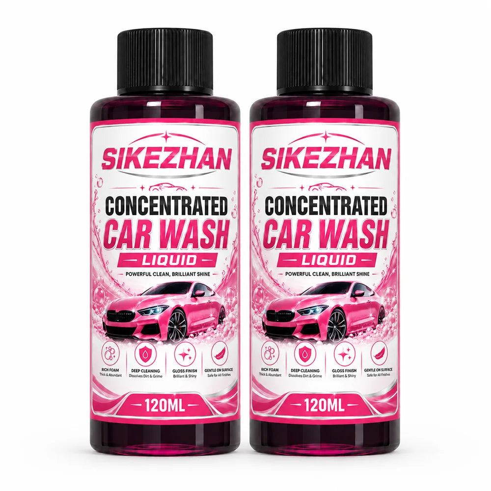 SIKEZHAN 100ml Concentrated Car Wash Liquid High Foam Auto Shampoo Exterior Cleaner for Car Motorcycle Bike Paint Care Detail