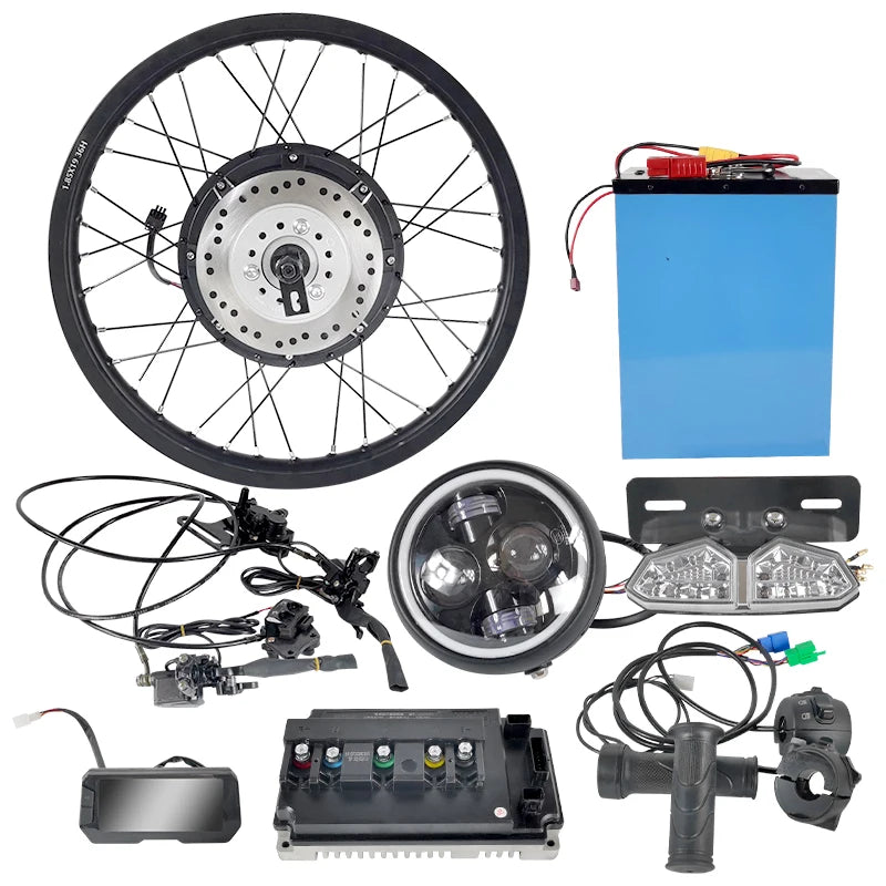 8000w 12kw Rear Hub Motor Fast Electric Motorcycle Conversion Kit Lithium Motorcycle