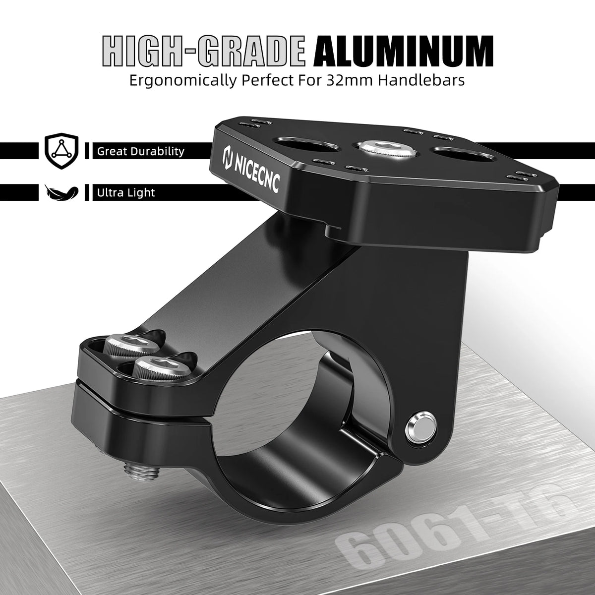 For BMW R1250GS GSA 2019-2023 R1300GS/Adventure 2024-2025 GPS Mount AMPS Pattern 32mm Handlebar Clamp R1200GS Adventure 2013-18