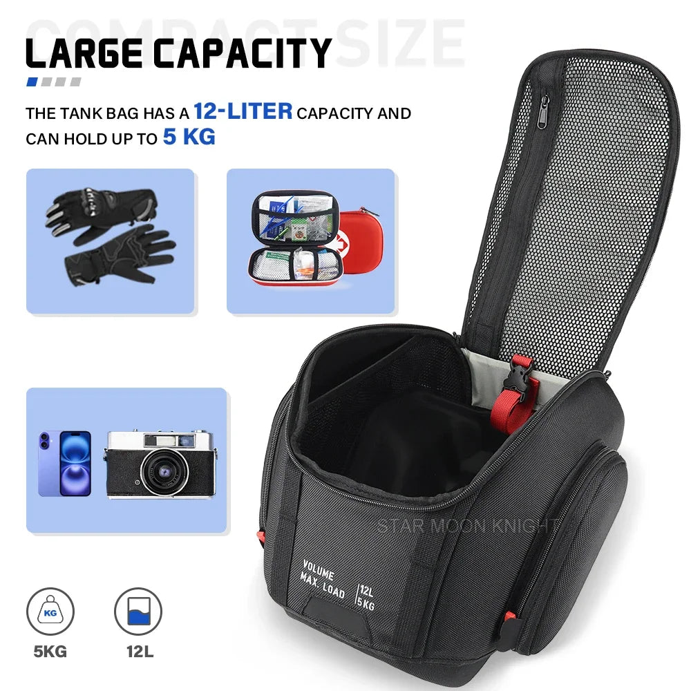 Motorcycle 12L Tank Top Bag For BMW R 1300 GS ADV R1300GS Adventure GSA1300 GSA 1300 2024 2025 Waterproof Luggage Storage Bags