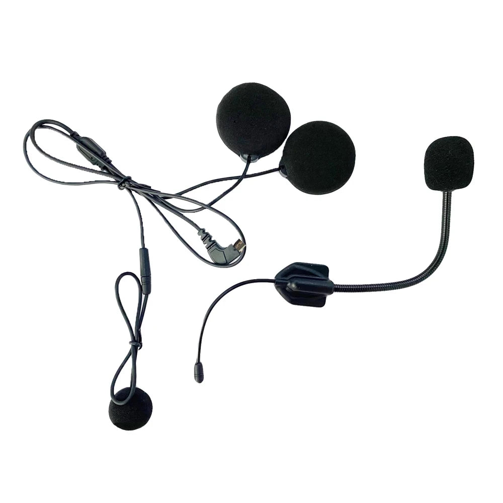 Maxto M2 M3 M3S Headphone Microphone 2 In1 Earphone Accessories Suit for Motorcycle Full/Half Face Integral Open Helmet Intercom