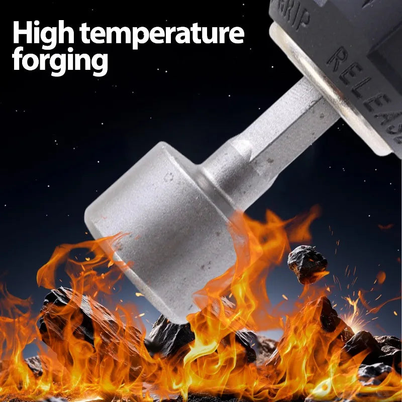 9/14Piece Hexagon Nut Driver Drill Bit Steel Socket Screwdriver Wrench Set Drill Bit Adapter Electric Impact Bolt Handle Tools
