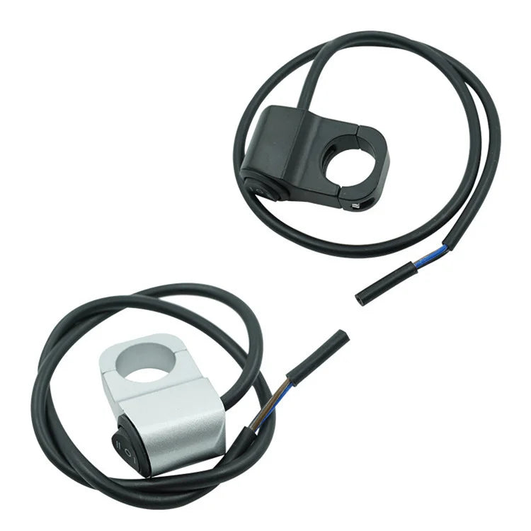 22mm 7/8in Motorcycle Handlebar Headlight ON/OFF Switch Light Button Aluminum Alloy Fog Spotlight Switch