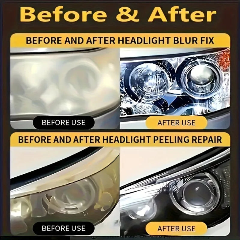 Car Motorcycle Headlight Restoration Polishing Kit Dashboard Scratch Remover Oxidation Cleaner Repair Paste for Car Motorcycle