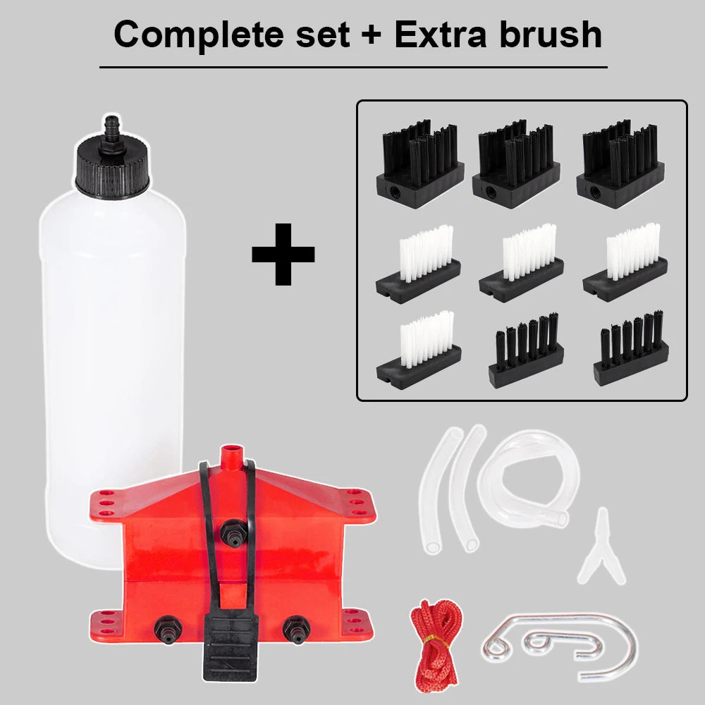Motorcycle Chain Cleaning Machine Kit for Yamaha R7 R1 Tools for Ducati Panigale V2 for Honda Africa Twin 1100 for Kawasaki Ktm