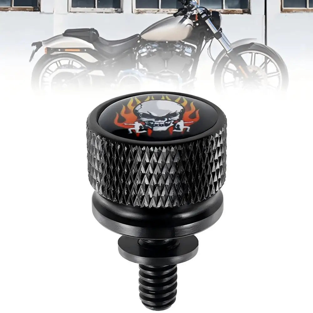 Black Motorcycle Rear Seat Bolt Fender Bolt Screw 1/4"-20 Thread For Harley Sportster Dyna Softail Street Glide 1996-2015