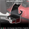 CT125 Helmet Holder For Honda Hunter Cub CT125 Trail125 2020-2025 JA55 JA65 Helmet Holder Lock Bracket Touring  Shopping Hook