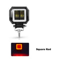 20W Round Wrangler Car Work Light with Aperture Off road Vehicle Modified Spotlight Motorcycle Light