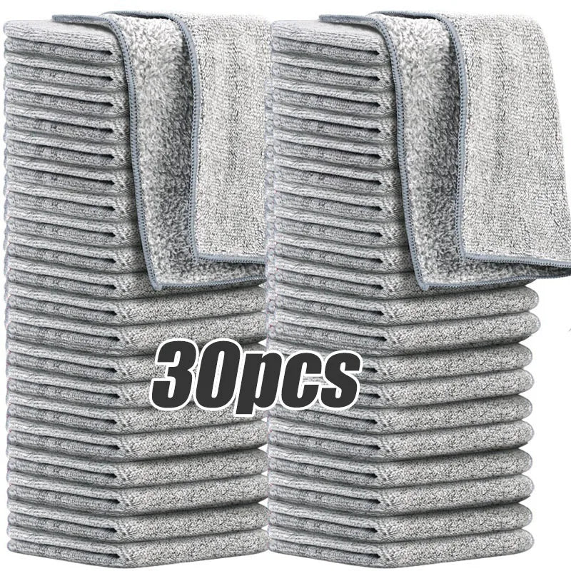 Thicken Microfiber Cleaning Cloths Lint Free Motorcycle Cleaning Towel Cloths Reusable Cleaning Towels Absorbent for Car Window