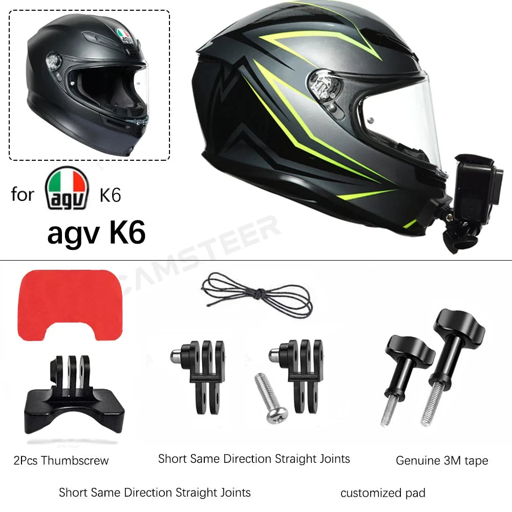 TUYU Premium Customized Helmet Aluminium Chin Mount for GoPro 13 Insta360 DJI Camera for SHOEI GT Air3 AGV ARAI HJC KLIM Helmets