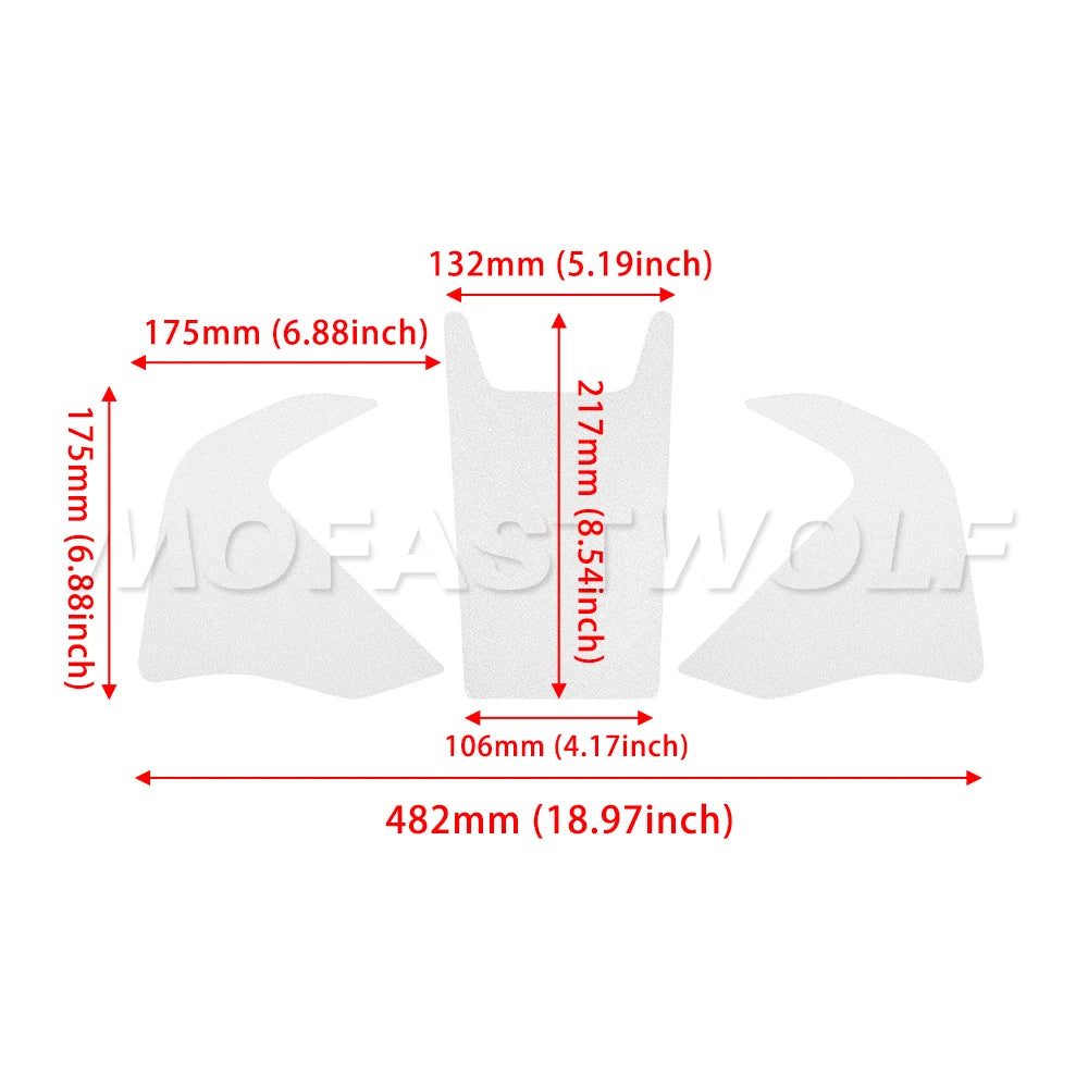 Motorcycle Anti Slip Side Fuel Tank Pads Gas Knee Grip Traction Sticker fit For KTM 1050 1190 1290 Adventure ADV
