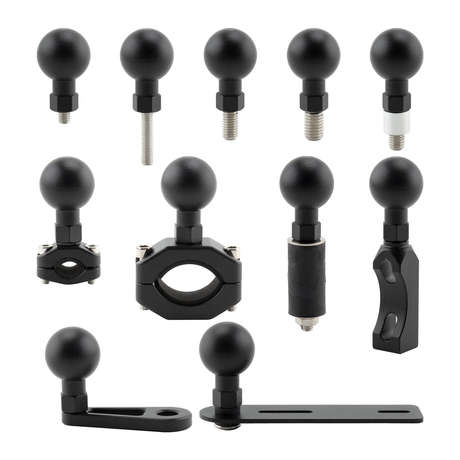 Ball Head Adapter Mount Base Motorcycle Handlebar Rearview Mirror Bracket for DJI GoPro Insta360 Action Camera Accessory