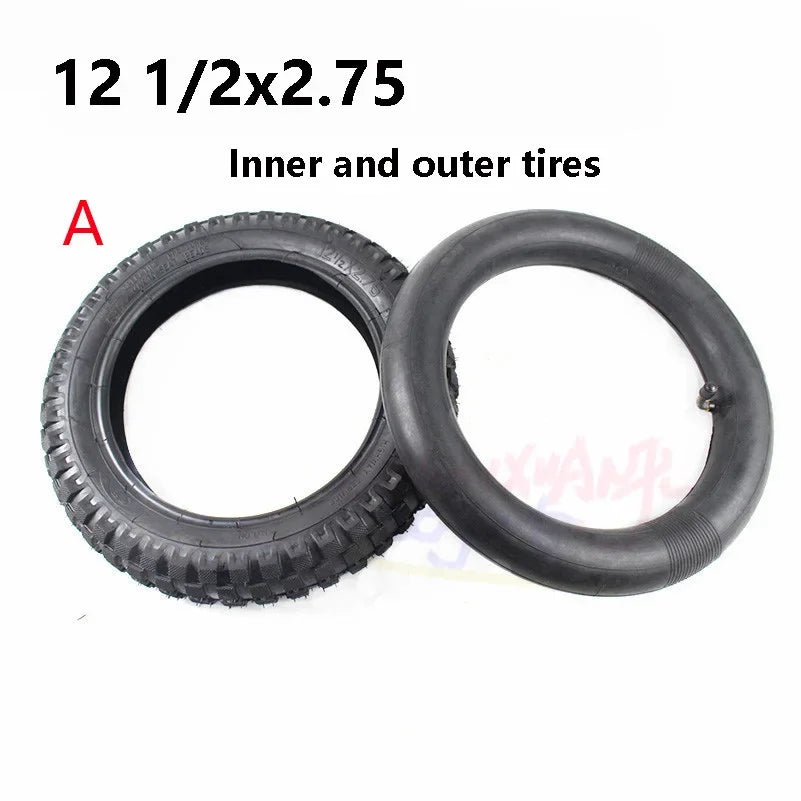 12.5x2.75 Tire 12 1/2x2.75 Pneumatic Tire Inner Tube for MX350 MX400 Scooter 49cc Motorcycle Mini Dirt Bike Tire