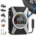 Portable Car Air Compressor 12V Tire Inflator Pump 150PSI Digital Fast Inflation LED Light CE for SUV Truck Moto Bicycle Balls
