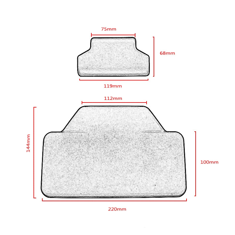 TRK502 TRK702 Motorcycle Passenger Lazyback Backrest Pad Rear Case Cushion For Benelli TRK502X TRK702X TRK 502 502X TRK 702 702X