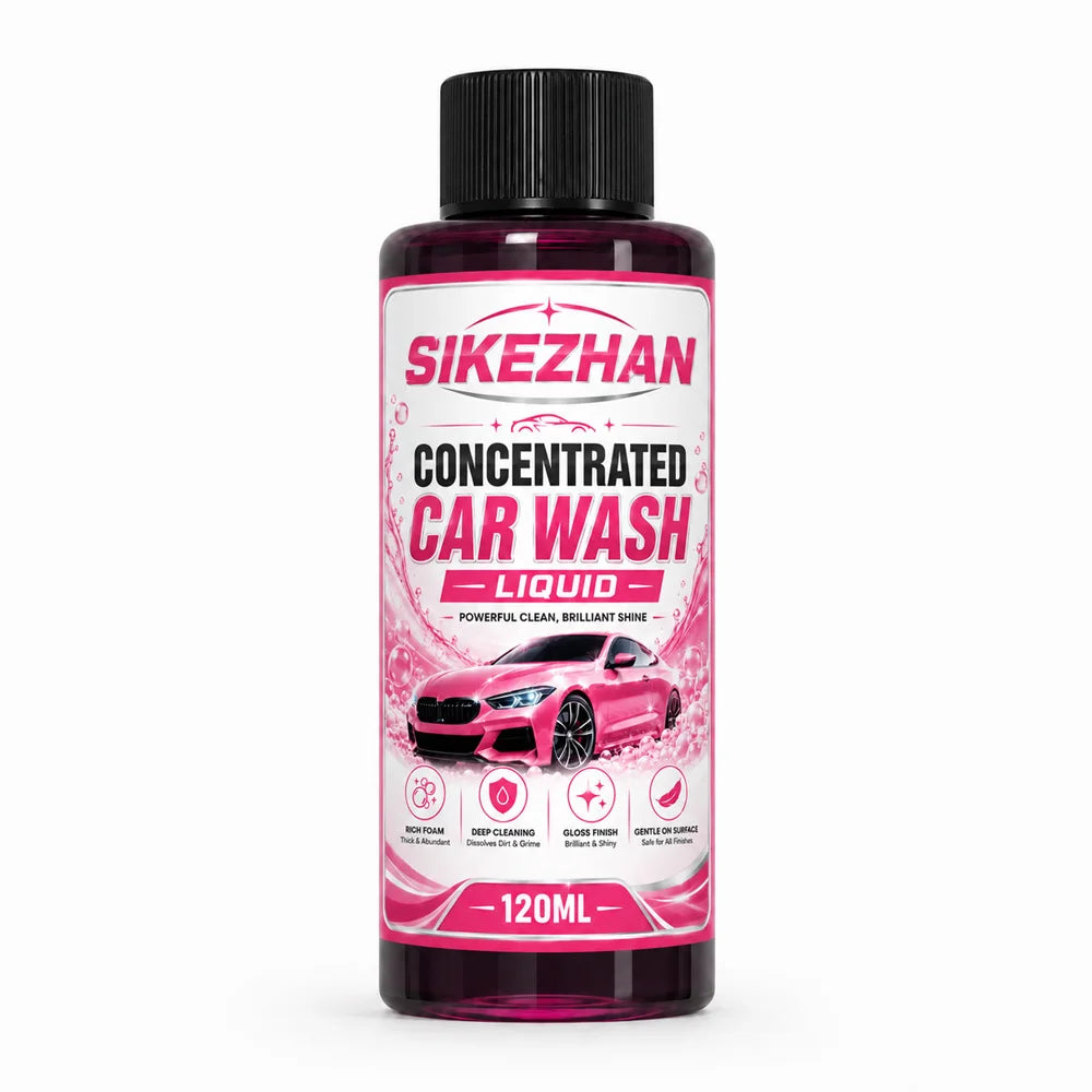 SIKEZHAN 100ml Concentrated Car Wash Liquid High Foam Auto Shampoo Exterior Cleaner for Car Motorcycle Bike Paint Care Detail