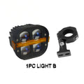 4" LED Work Light Spotlight Fog light Driving Lamp Dual Color DRL For BMW R1200GS R1250GS F800 F850 F900 Motorcycle SUV ATV UTV