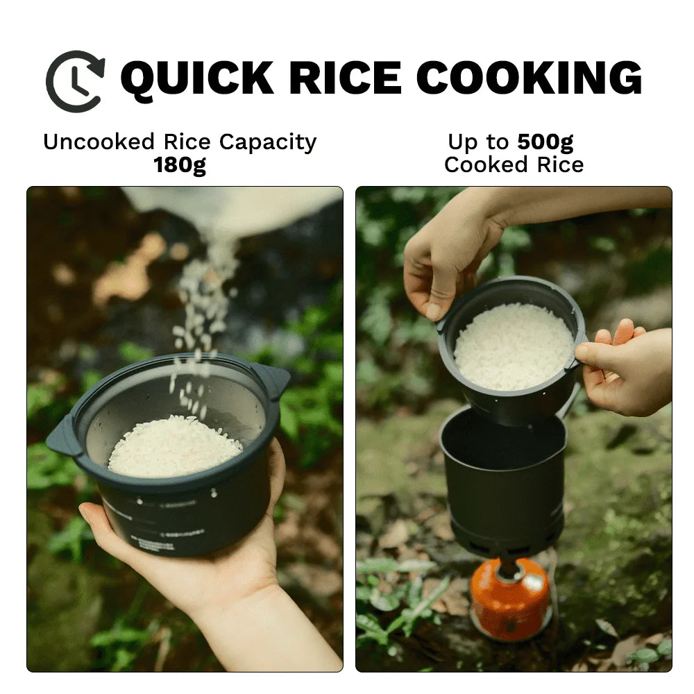 Fire-Maple Petrel G2 Micro-pressure Rice Cooker 62g Portable Cooking Cup for G2 Pot Ultralight Camp Backpacking Cookware 400ml