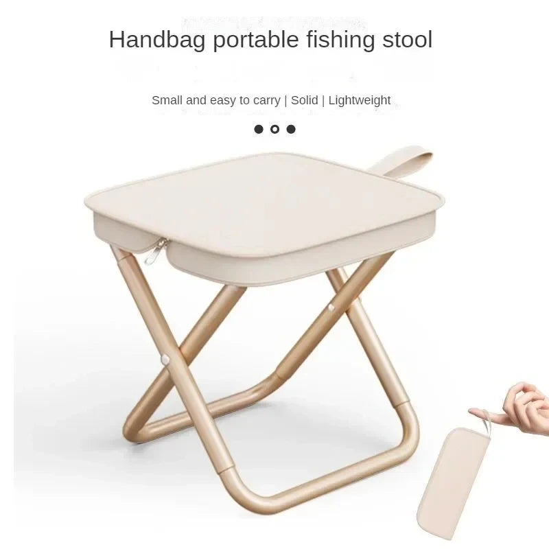Portable Folding Chair Ultra Light Multifunctional Outdoor Camping Picnic Fishing Stool Travel Seat Accessories