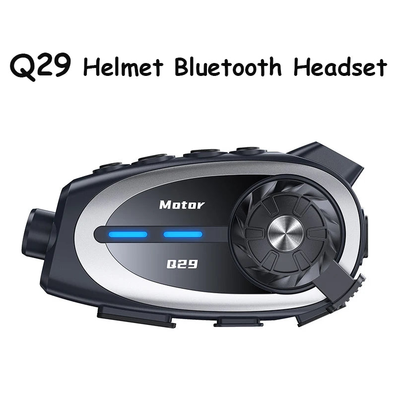 Q29 Motorcycle Helmet Headset Recorder 1080P HD Wireless Communicator Moto Dash Camera Wide-angle Waterproof WiFi Video Recorder