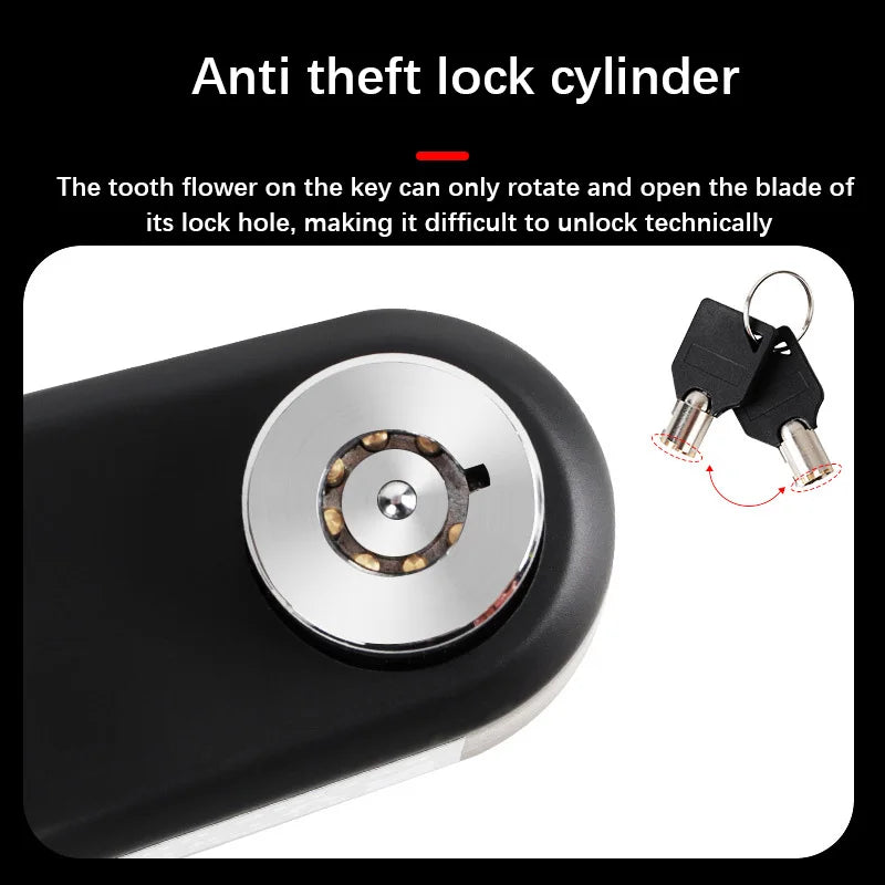 New Motorcycle Alarm Disc Brake Lock Security Moto Wheel Disk Padlock Waterproof 110dB Loud Anti Theft Alarma Motocicleta